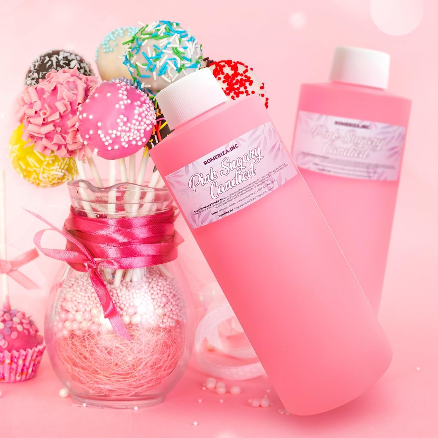 Pink Sugary Candied Scented Body Oil Women