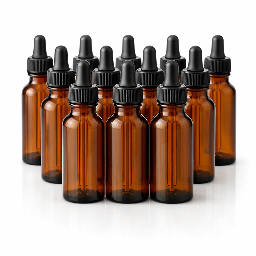 Romeriza 15mm Glass Dropper Bottles Pack