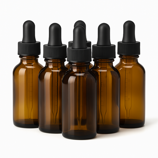 Romeriza 15mm Glass Dropper Bottles Pack