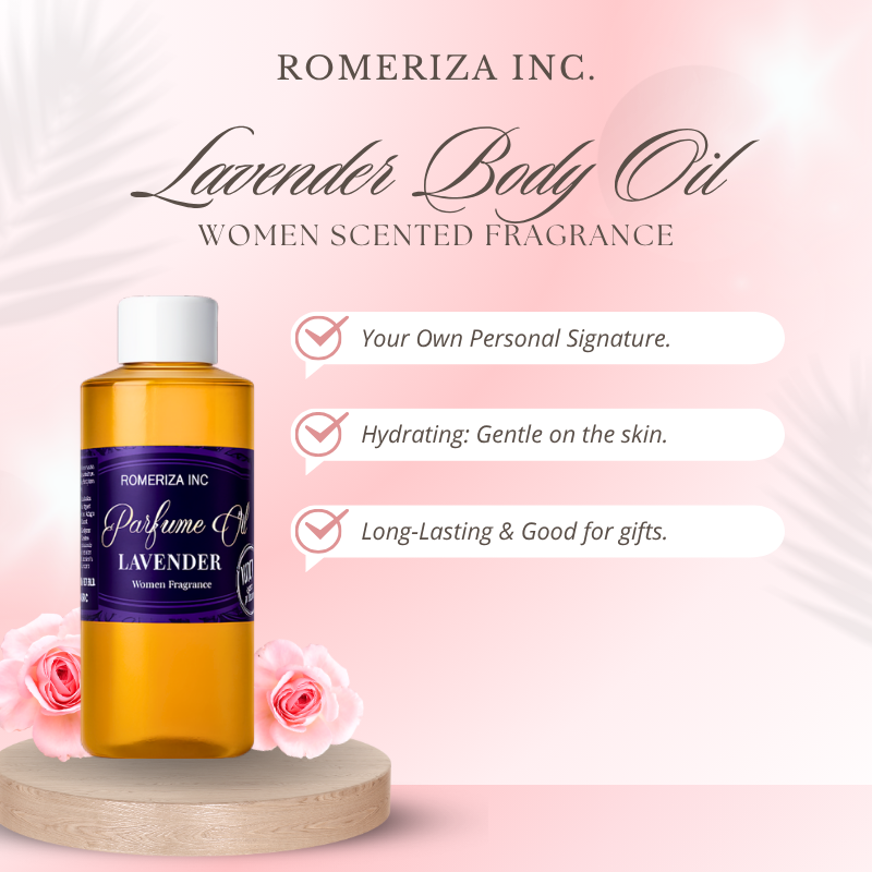 Lavender Long Lasting Women Perfume Body Oil