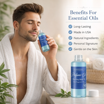 The King Premium Men Perfume Body Oil Natural