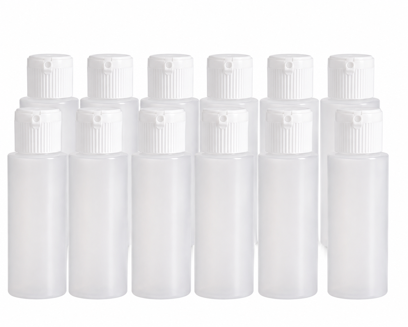 1 Oz Premium Refillable Mini Plastic Bottles With Airtight Caps BPA-Free.