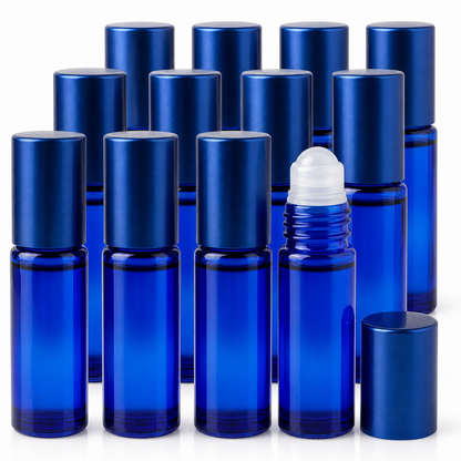 Pack of 12 30ml Roll On Glass Bottles