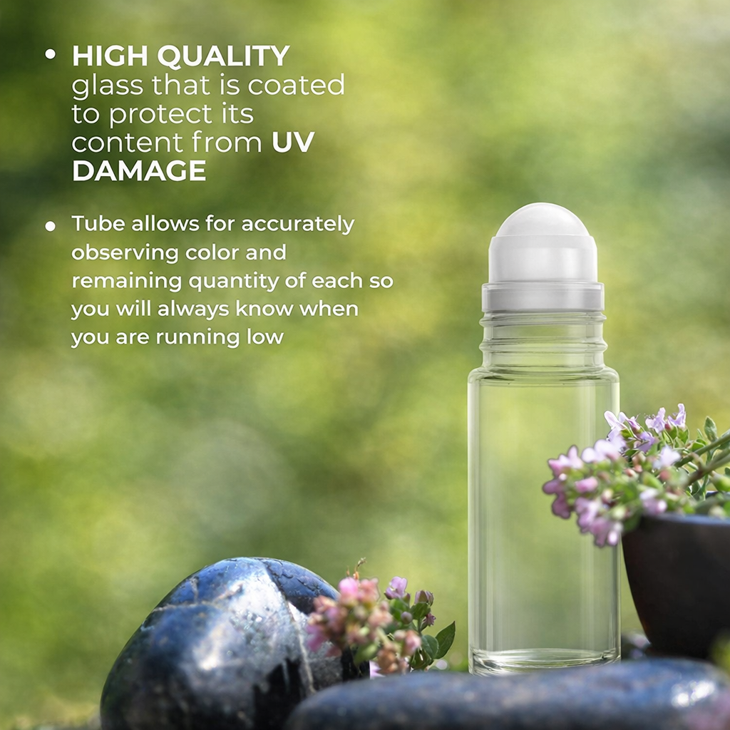 Travel Size Roll On Bottles For Essential Oils And Perfume