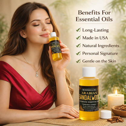 Arabian Sandalwood Perfume Body Oil Woody Aroma