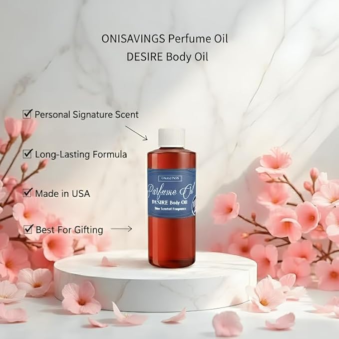 Desire Men Body Oil Fragrance Natural Scent