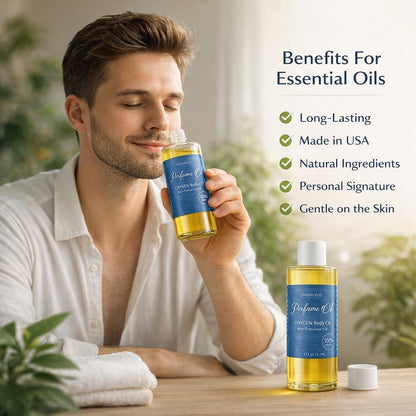 OXYGEN Yellow Long Lasting Men Perfume Body Oil