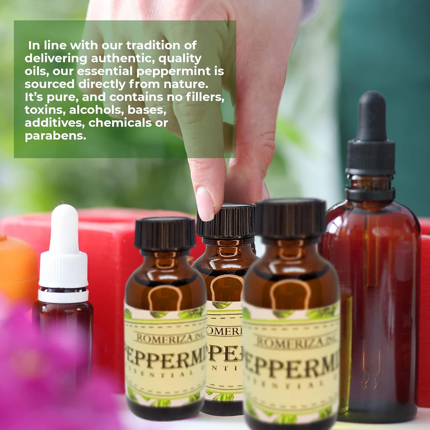 ROMERIZA Natural Peppermint Oil for Aromatherapy Use