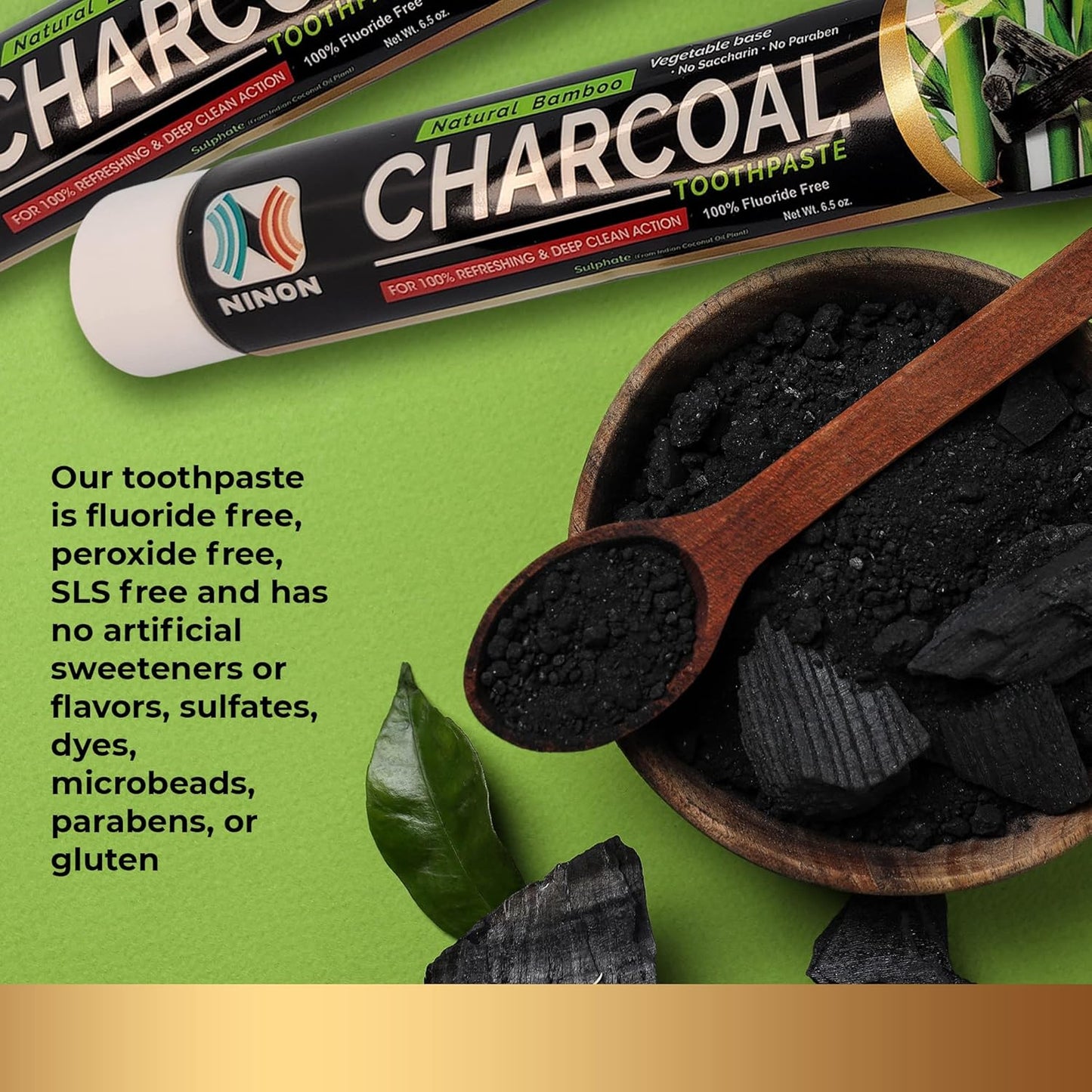 Ninon Activated Charcoal Whitening Toothpaste