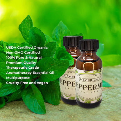 ROMERIZA Natural Peppermint Oil for Aromatherapy Use