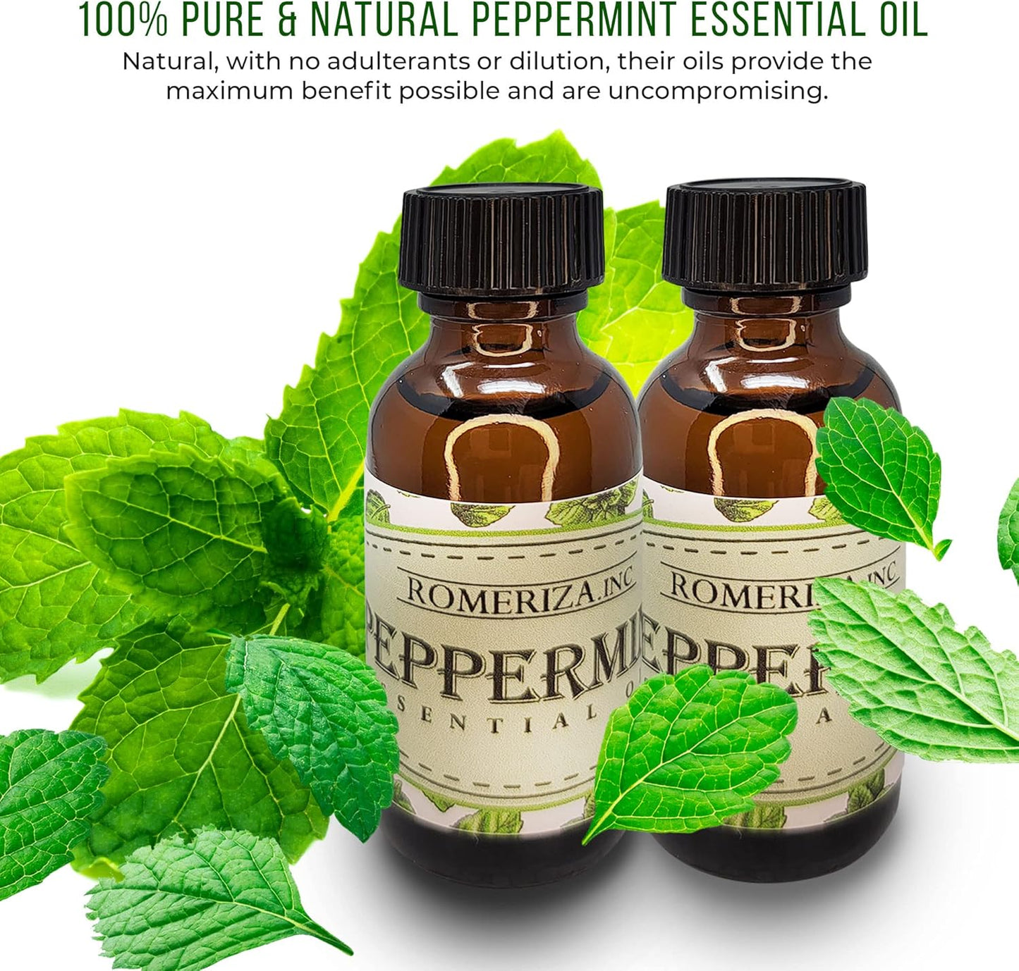 ROMERIZA Natural Peppermint Oil for Aromatherapy Use