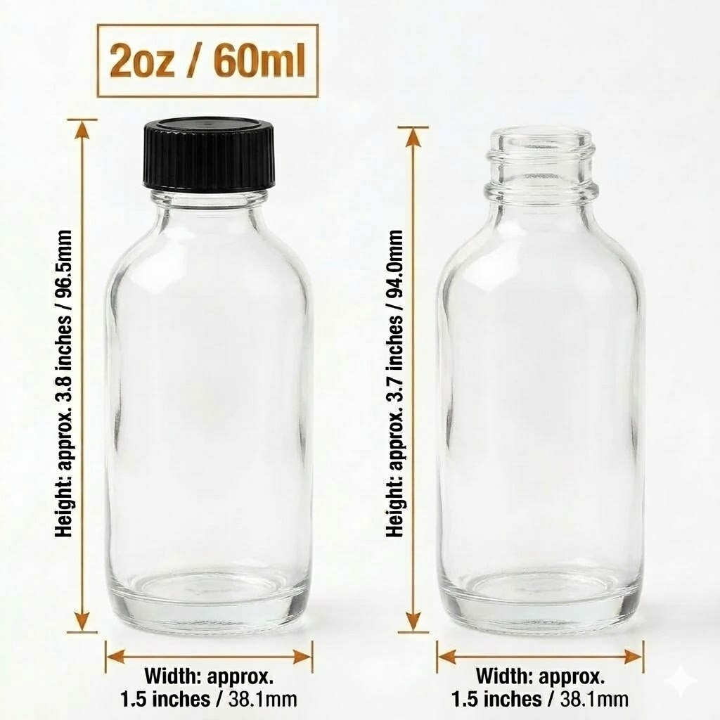 Elegant Glass Fragrance Bottles Set
