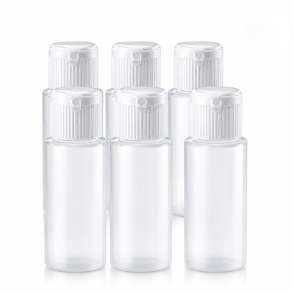 1 Oz Premium Refillable Mini Plastic Bottles With Airtight Caps BPA-Free.
