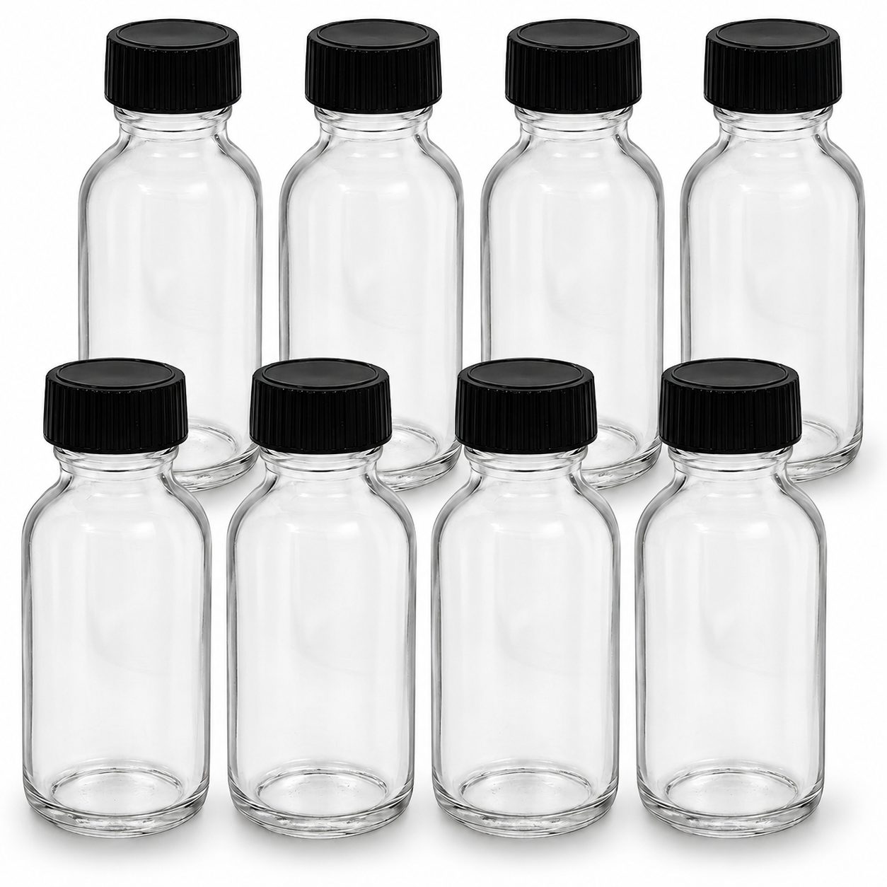 Elegant Glass Fragrance Bottles Set