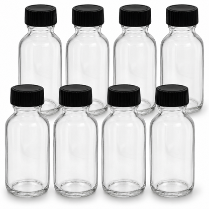 Elegant Glass Fragrance Bottles Set