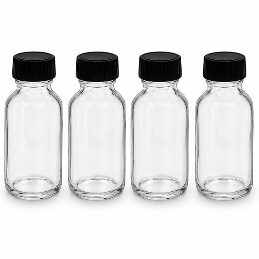 Elegant Glass Fragrance Bottles Set