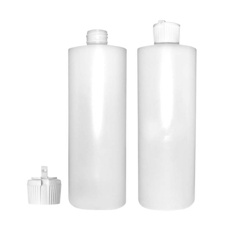 16oz Refillable Plastic Bottles with Pour Spout 2 Pack