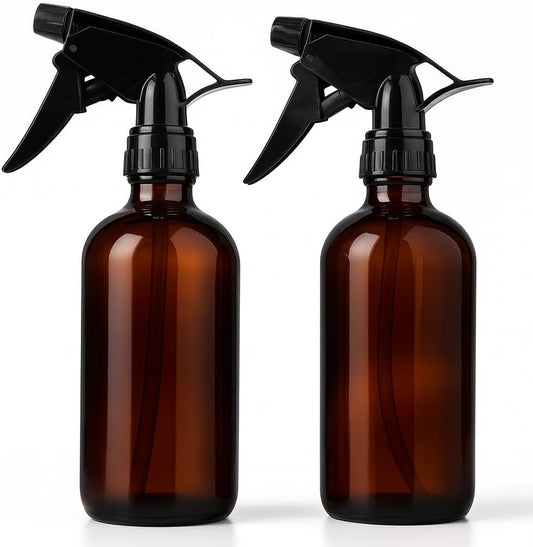 8 oz Refillable Amber Spray Bottles for Essential Oils