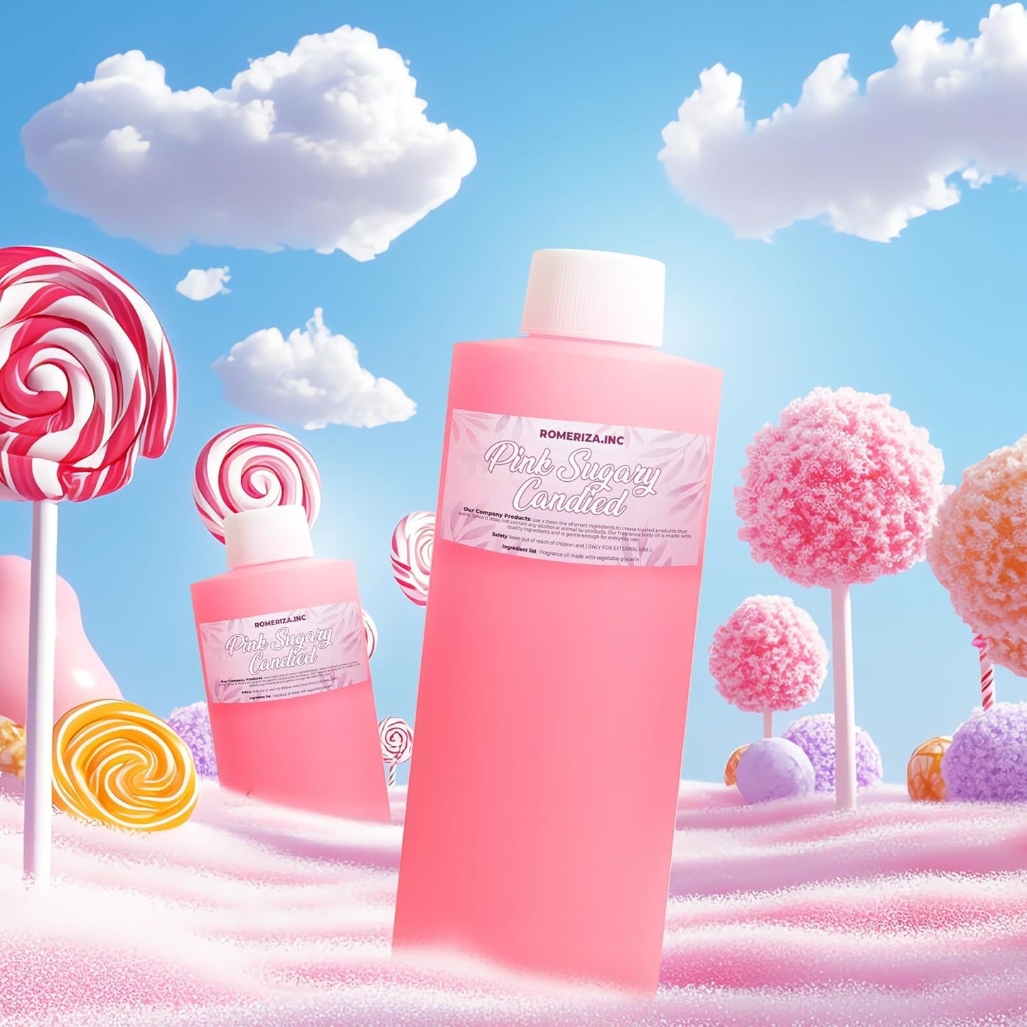 Pink Sugary Candied Scented Body Oil Women