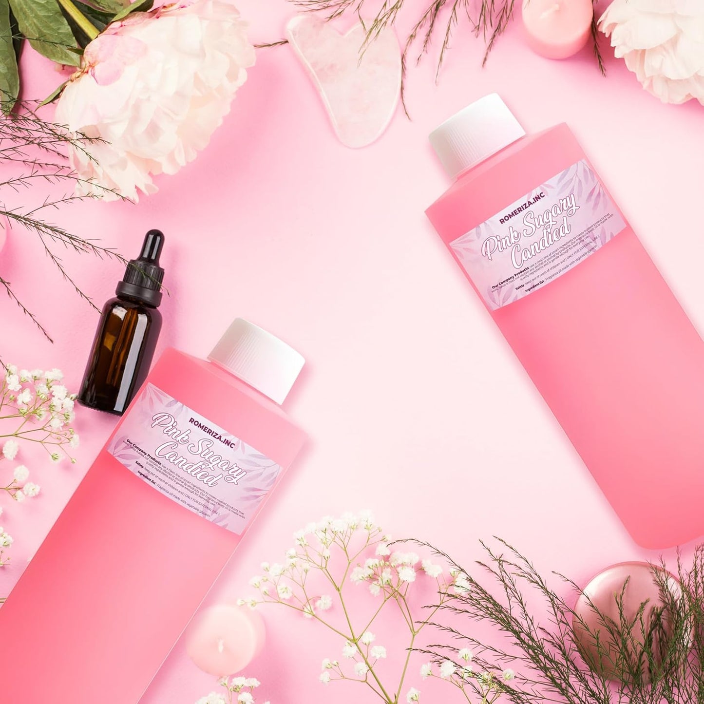 Pink Sugary Candied Scented Body Oil Women