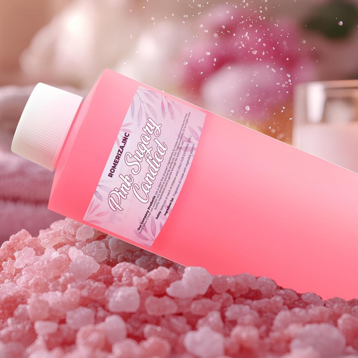 Pink Sugary Candied Scented Body Oil Women