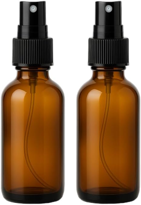 2 oz Refillable Amber Spray Bottle Perfume Fragrance Use