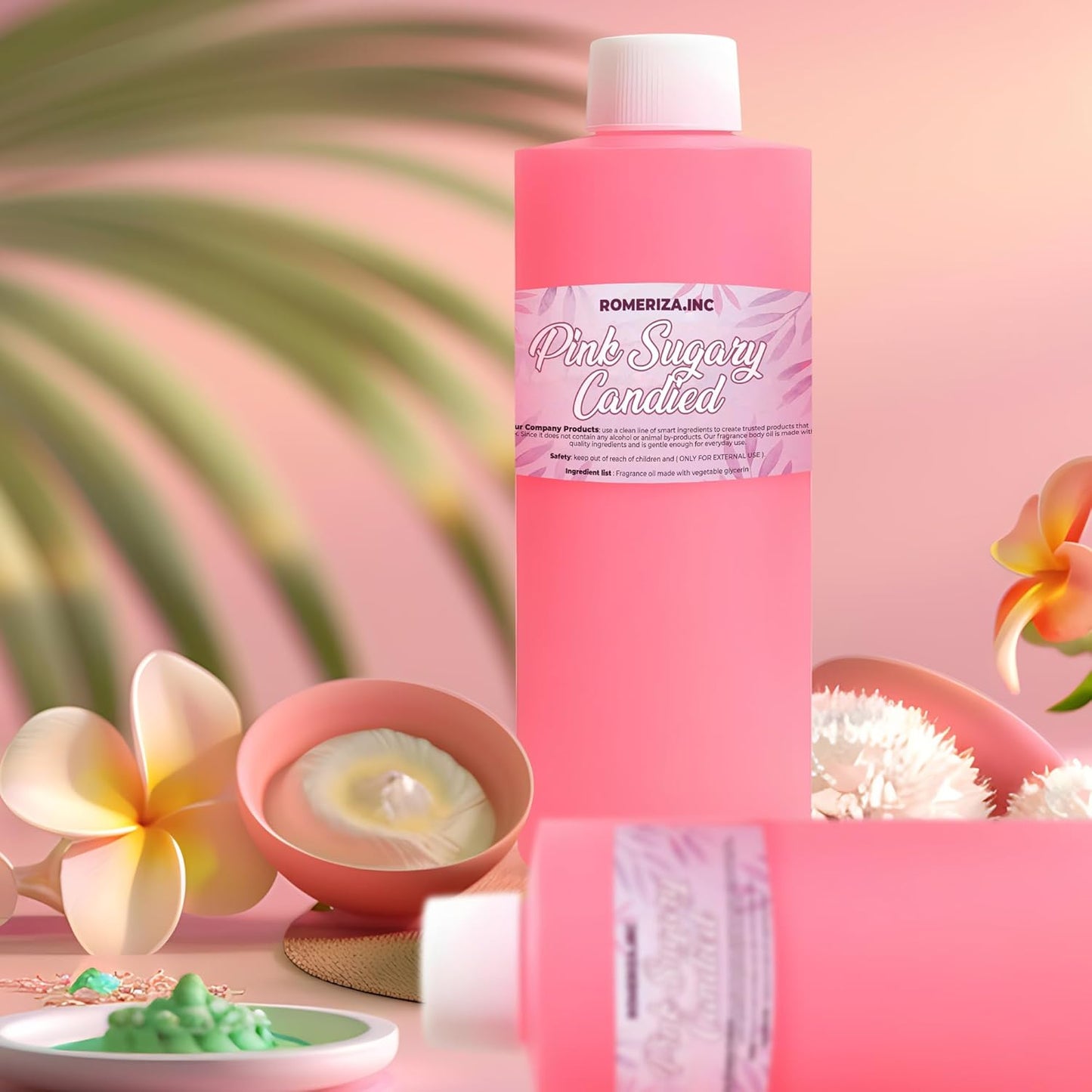 Pink Sugary Candied Scented Body Oil Women