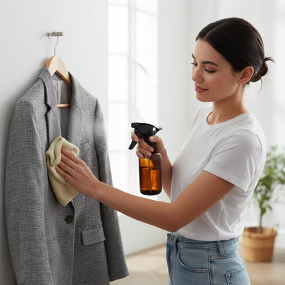 Amber Glass Spray Bottles 16 oz Reusable Mist Sprayer
