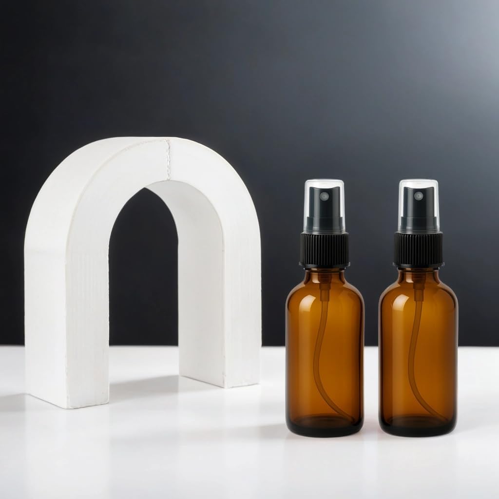2 oz Refillable Amber Spray Bottle Perfume Fragrance Use