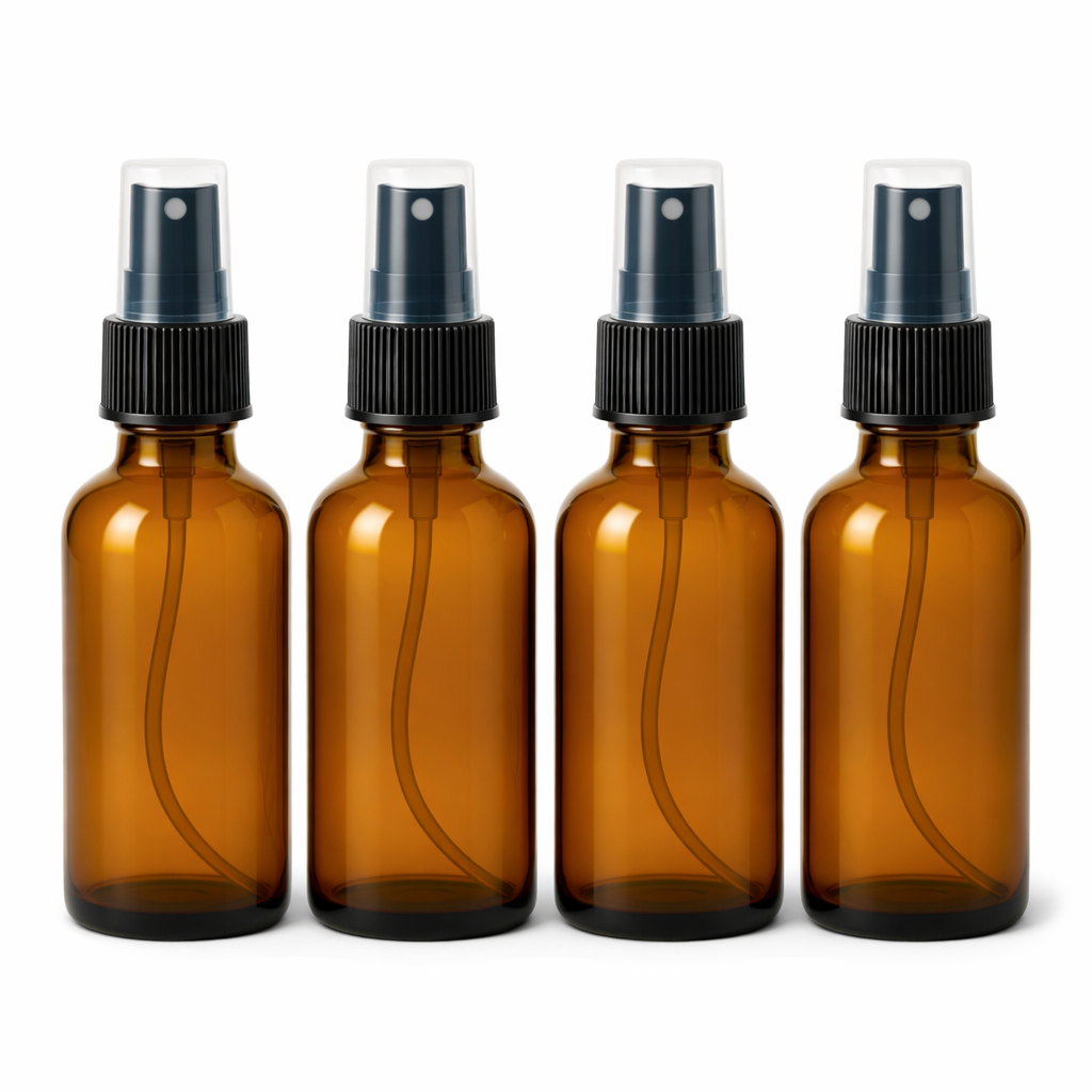 2 oz Refillable Amber Spray Bottle Perfume Fragrance Use