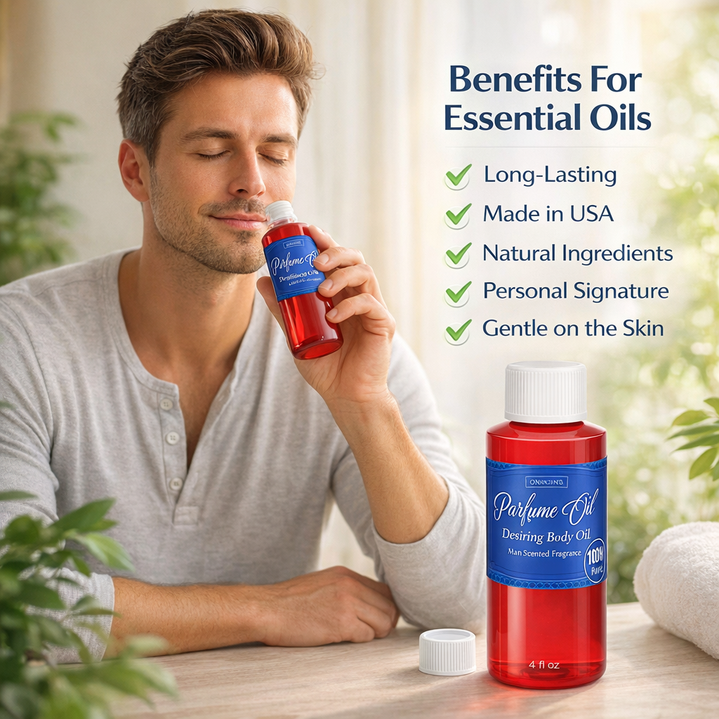 Desiring Premium Men Body Oil Fragrance Natural Scent