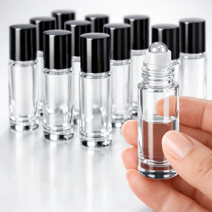Travel Size Roll On Bottles For Essential Oils And Perfume