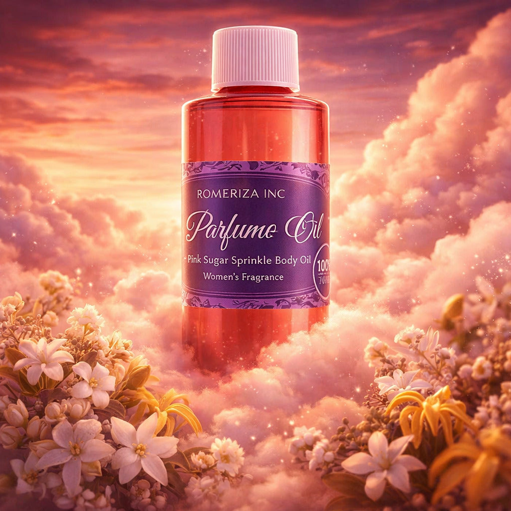 ROMERIZA Pink Sugar Scented Body Oil Our Interpretation
