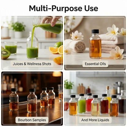 Elegant Glass Fragrance Bottles Set