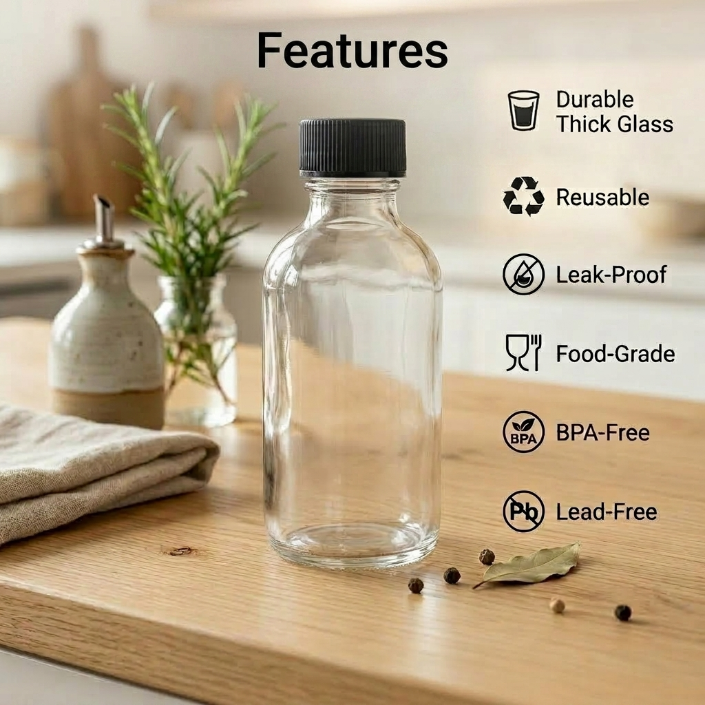 Elegant Glass Fragrance Bottles Set