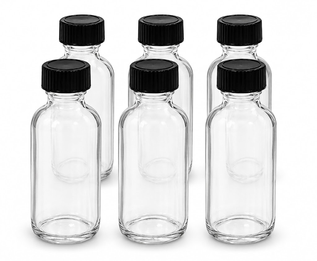 Elegant Glass Fragrance Bottles Set