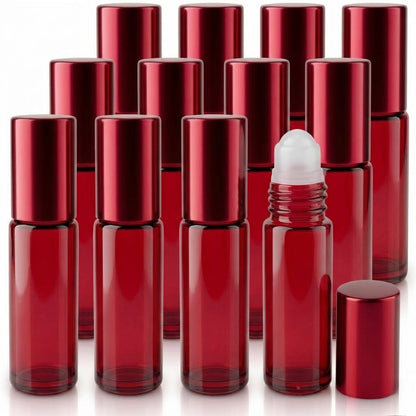 Pack of 12 30ml Roll On Glass Bottles