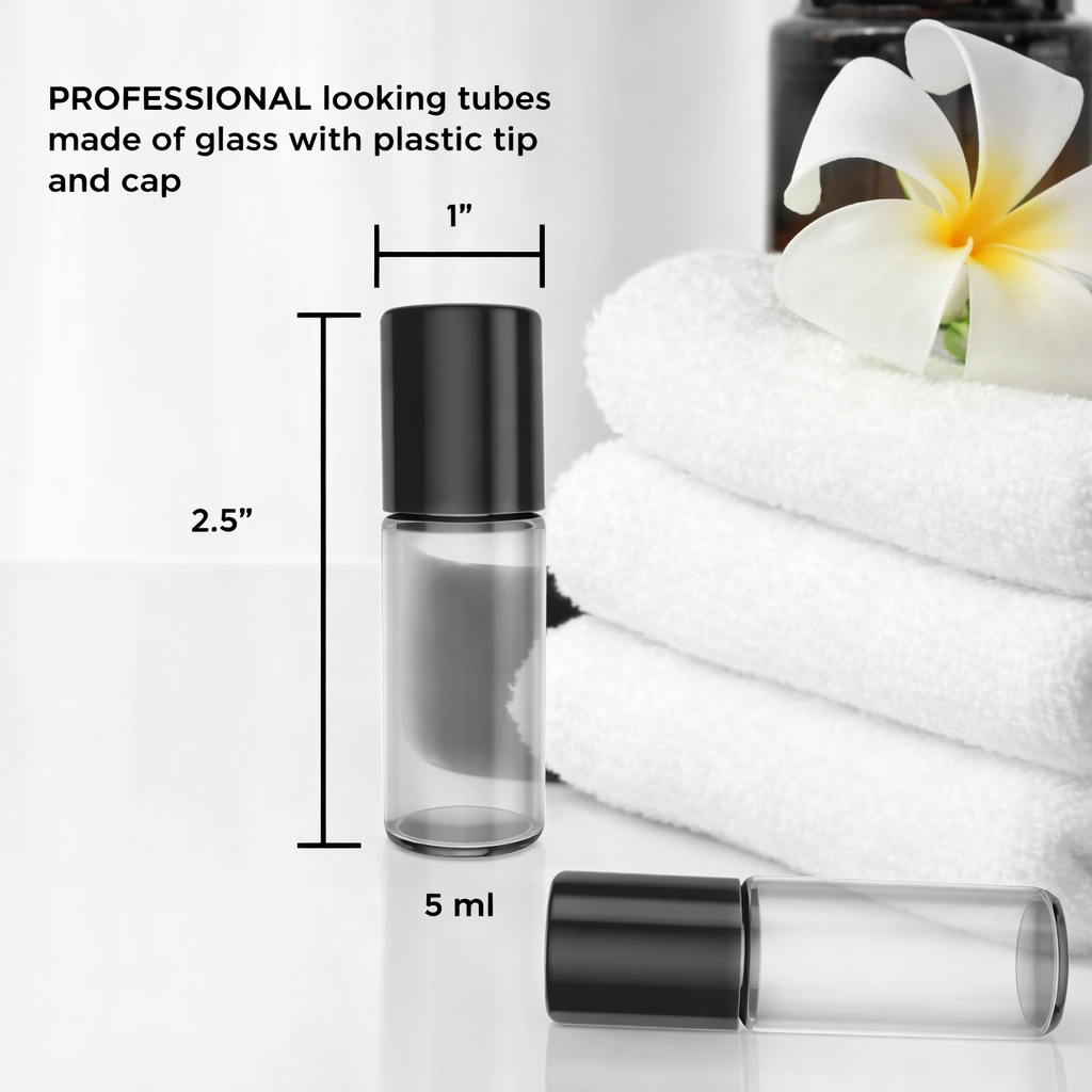 Travel Size Roll On Bottles For Essential Oils And Perfume