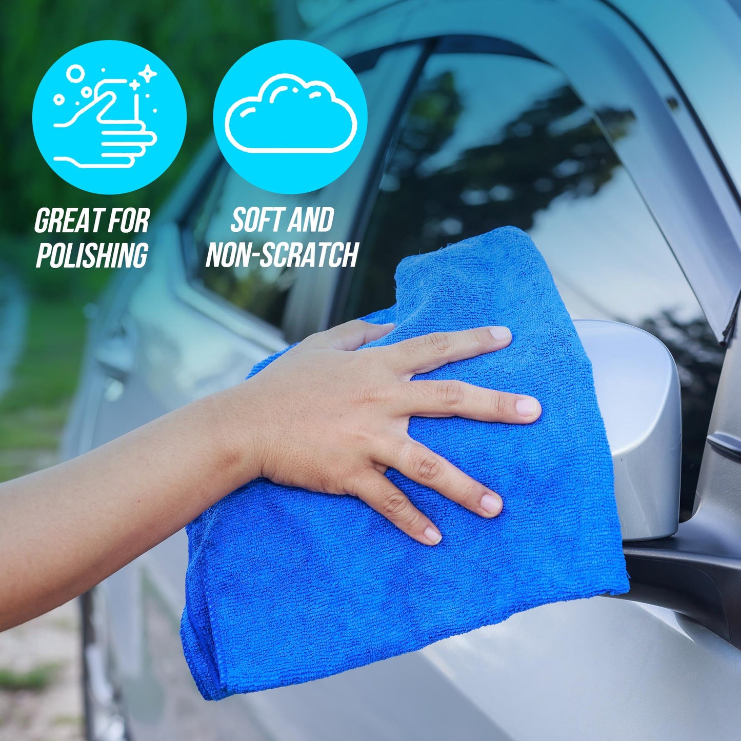 Romeriza Microfiber Cleaning Cloths Reusable Set