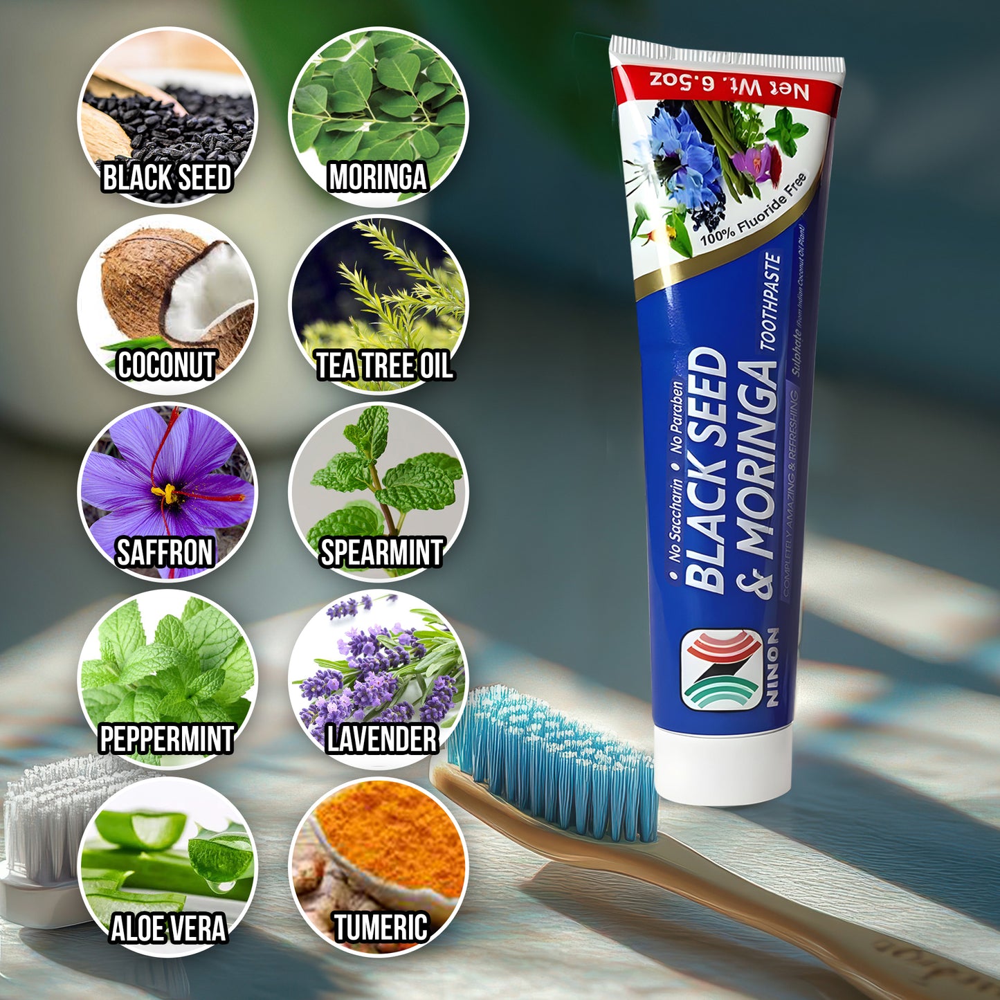 Ninon Deep Cleansing Charcoal Herbal Toothpaste